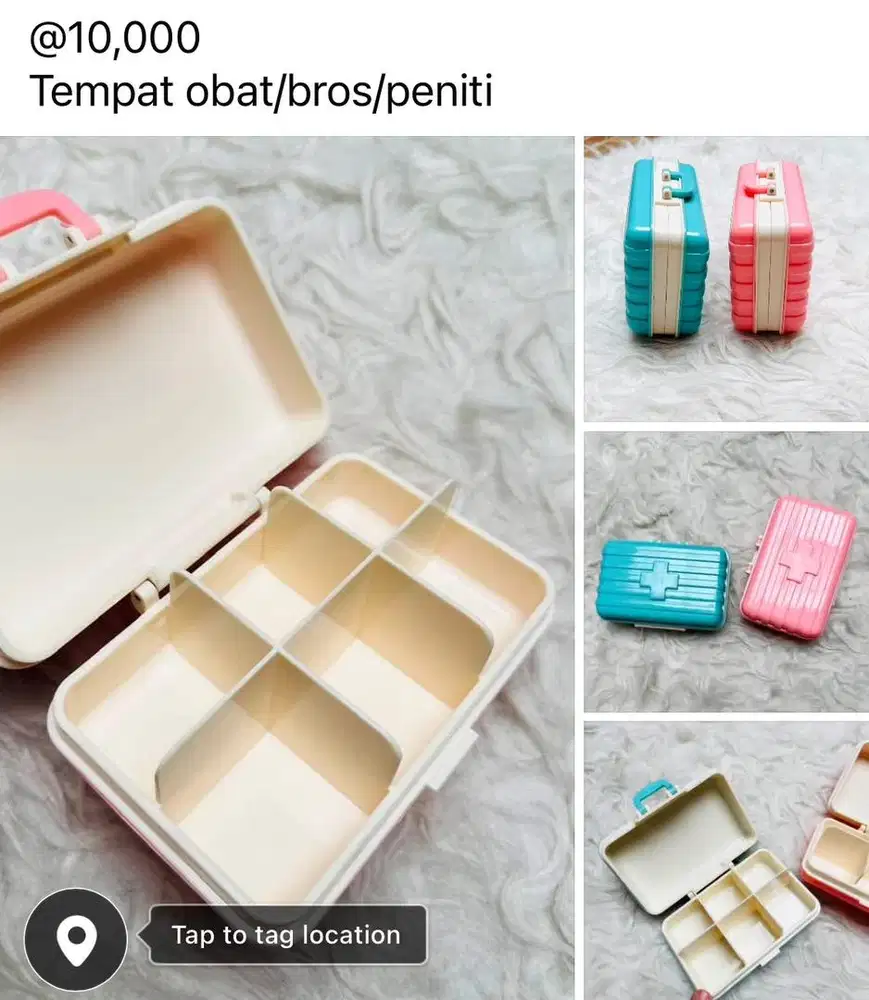 Tempat Obat Peniti Bros Barang Kecil
