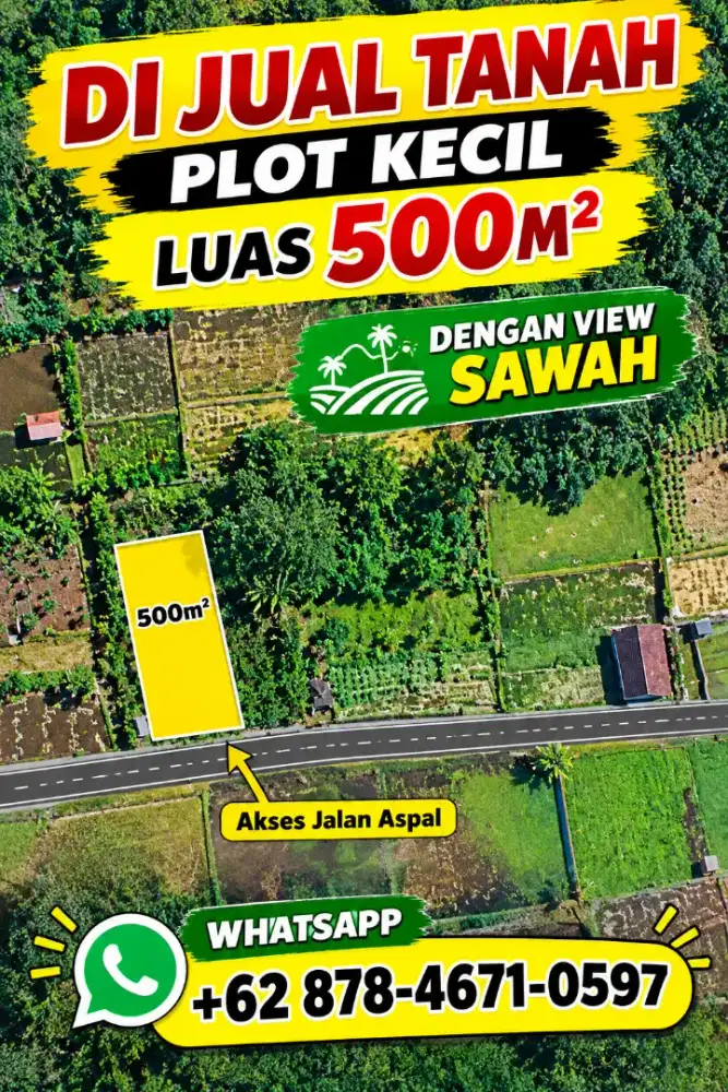 Di jual cepat tanah lokasi tegellalang utara ubud