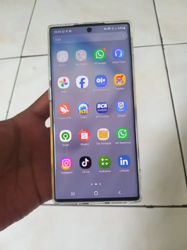 Samsung Note 10+ ram 12/256 siap pakai