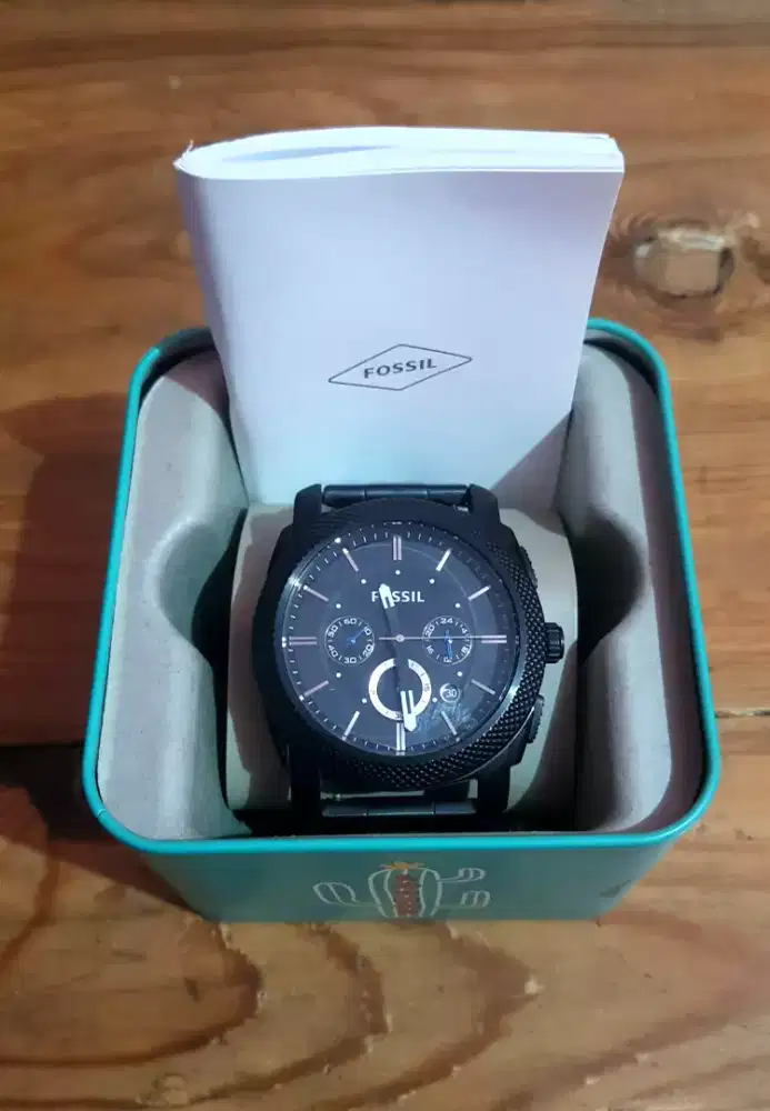 Jam Tangan Fossil Chronograph Black
