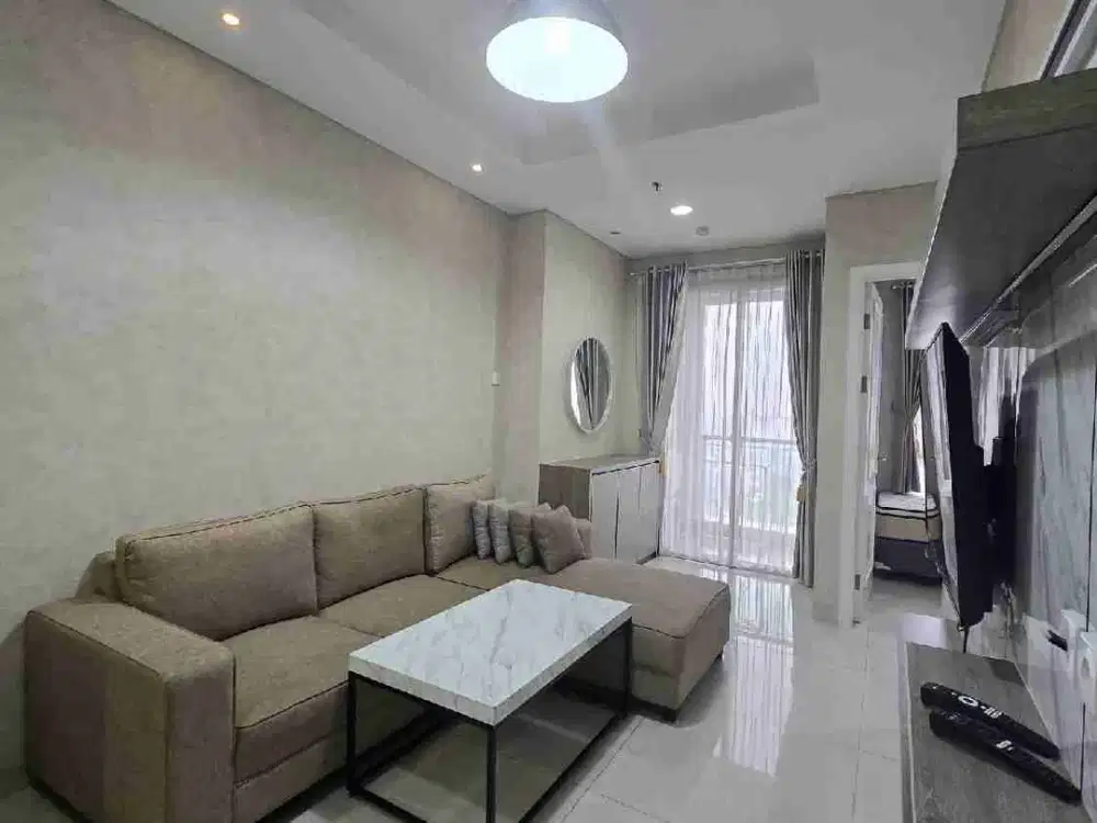 Disewakan Unit Apartemen Grand Madison Jakbar Tipe 2BR+ Kondisi Furnished Dan Middle Floor