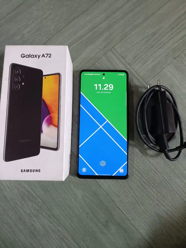 Samsung a72 fullset ram 8+8/256