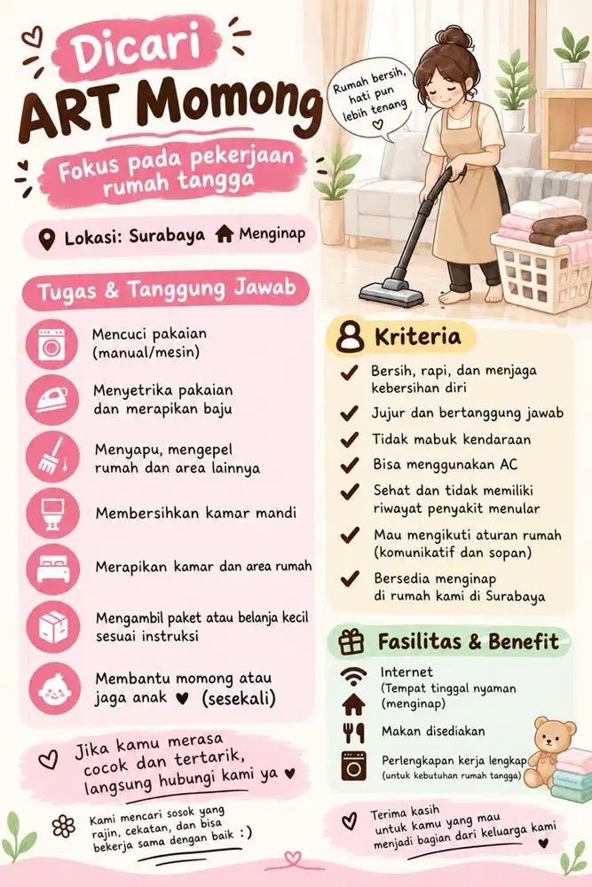 ART MOMONG SURABAYA PRT BABY SITTER NANNY
