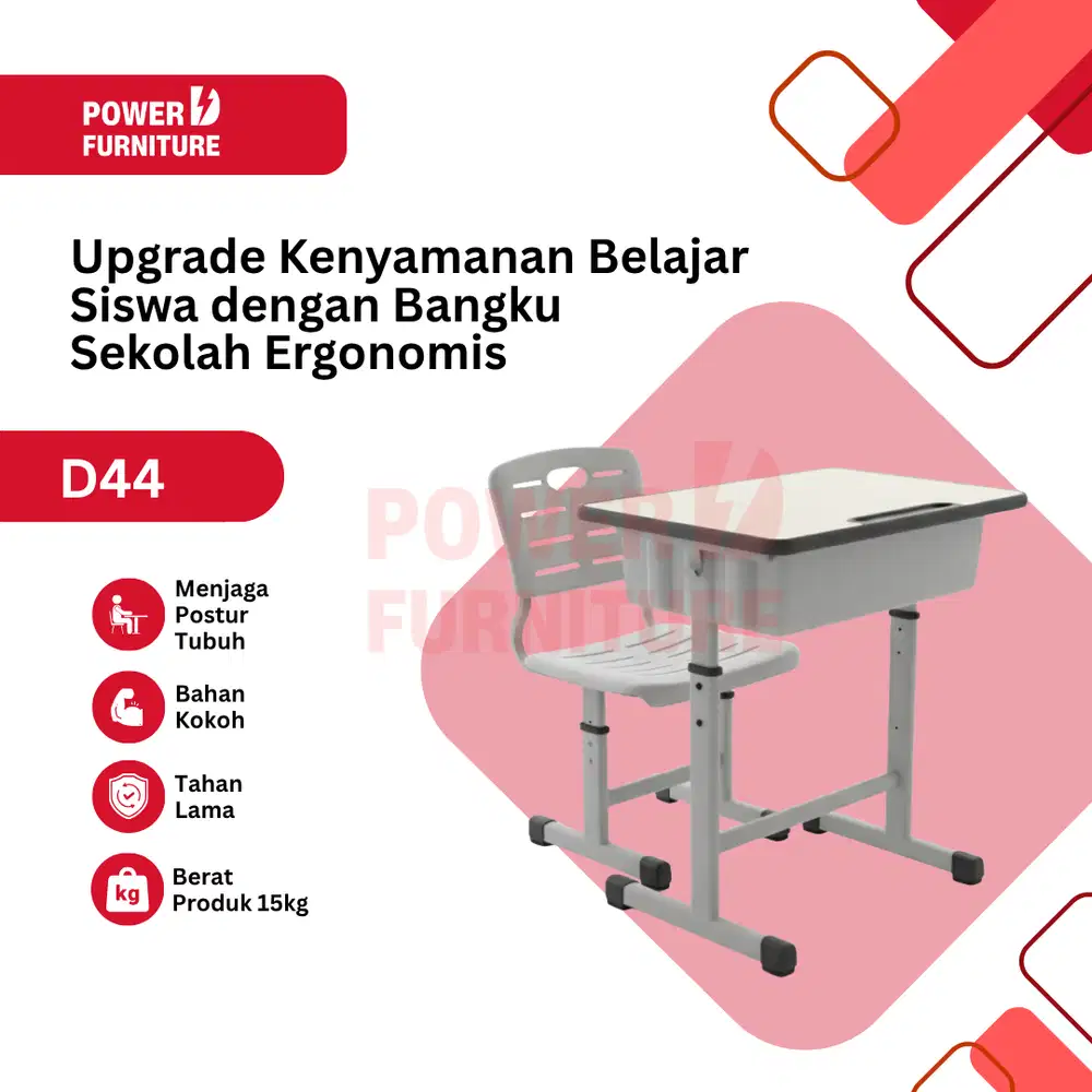 Kursi Siswa Sekolah | Meja Kursi Siswa | Meja Sekolah SD SMP - D44