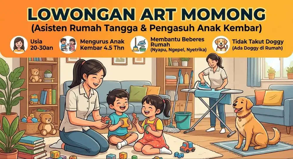 Dicari ART Momong Anak area Cimanggis Depok