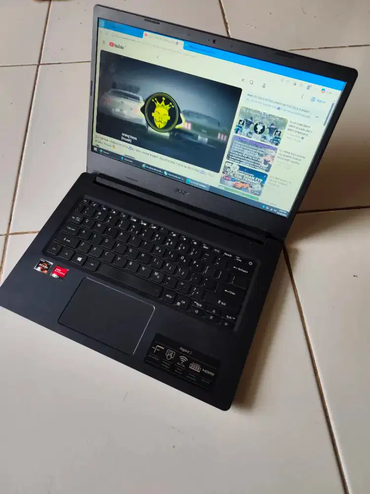 Acer aspire 3 ryzen 3 ram 8Gb ssd 256