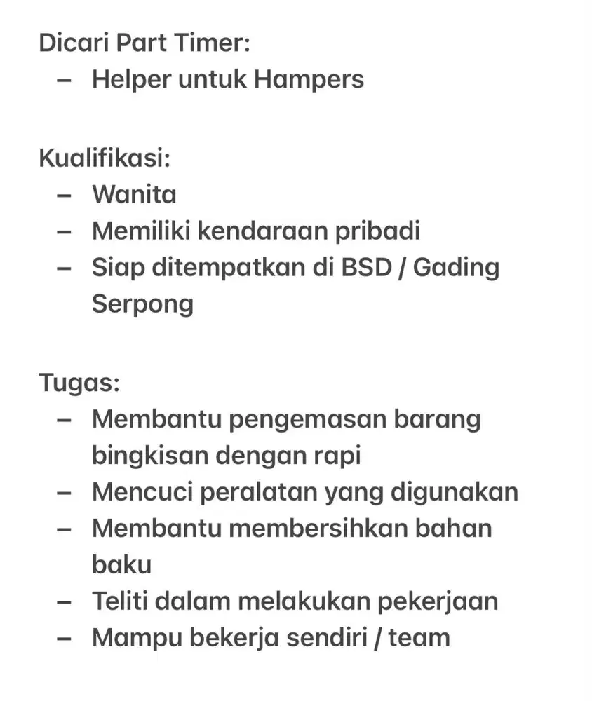 Helper Hampers Akhir tahun