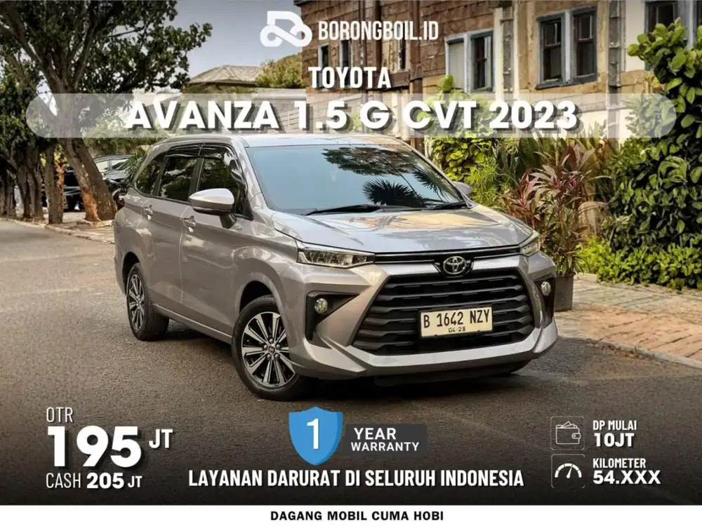 DP 10JT | TOYOTA AVANZA 1.5 G AT 2023 SILVER METALIK