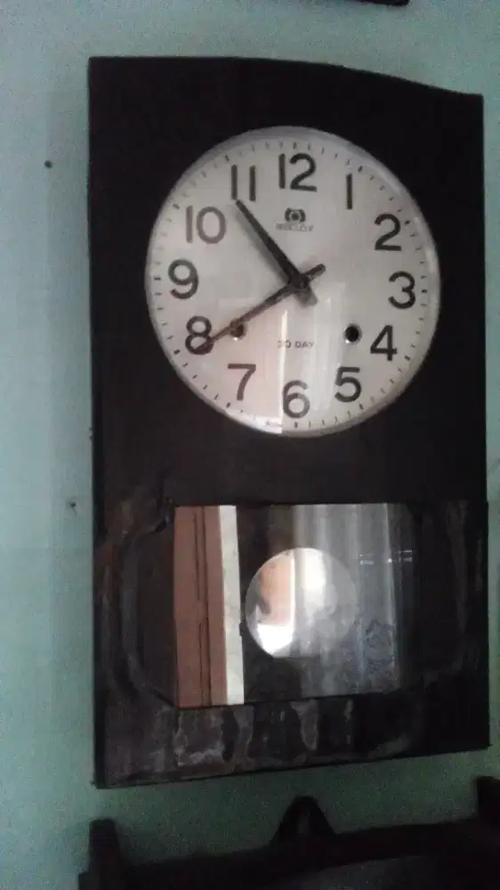 jam dinding bandul antik lobang 2 merek MAXCLOX