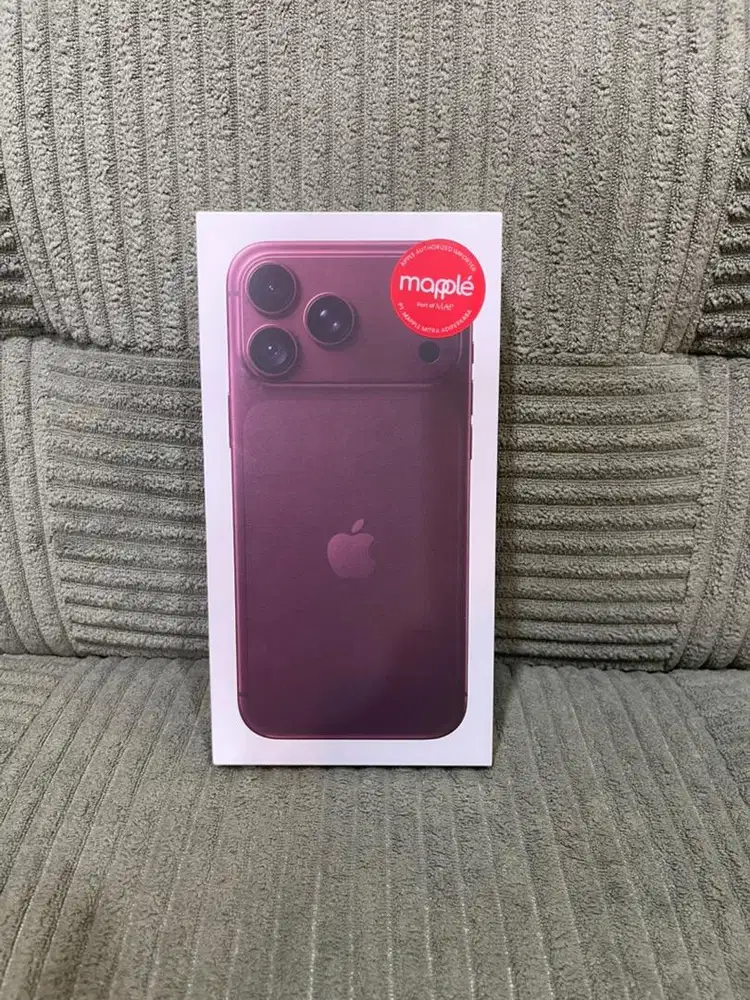 New iphone 18 promax 512 burgundy resmi ibox