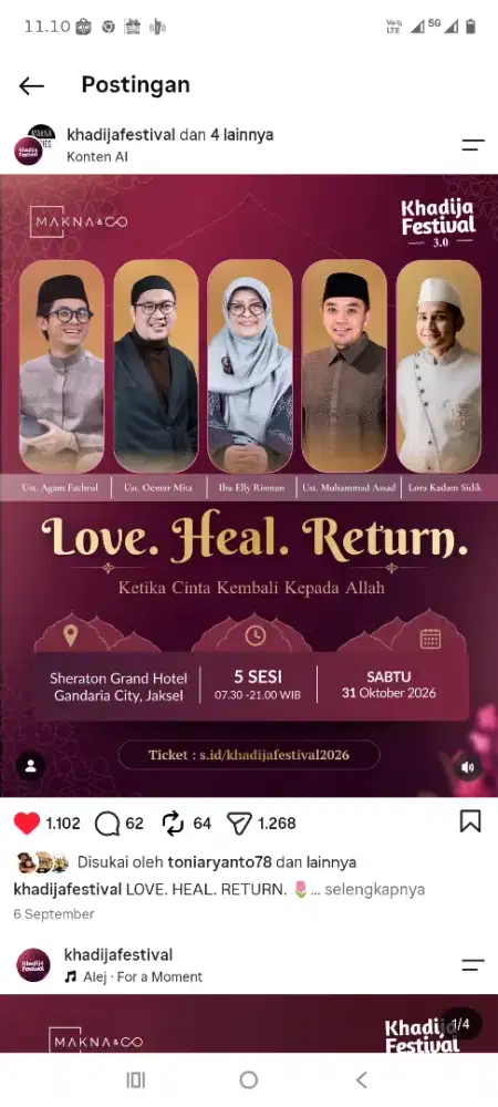 Tiket Khadijah Festival