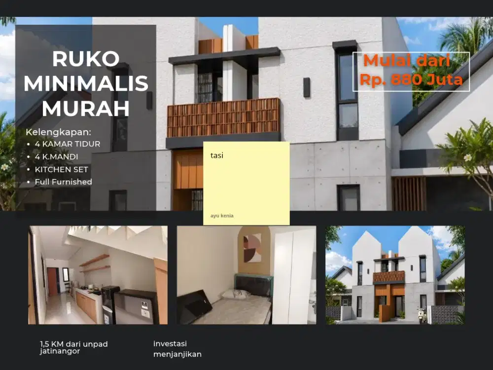 PUNYA KOST DEKAT UNPAD TANPA RIBET — FULL FURNISHED SIAP PAKAI!