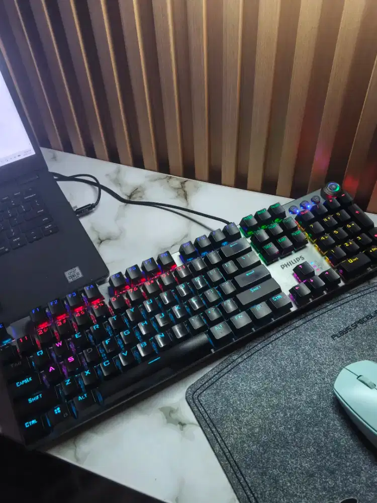 Dijual Wired Mechanical Keyboard Philips SPK8614