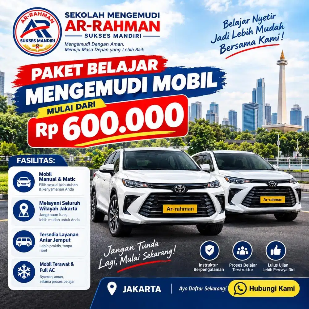 Kursus menyetir mobil manual dan matic jakarta