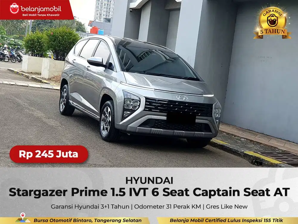 [GARANSI 5THN LOW KM] Hyundai Stargazer Prime 1.5 2023/2024/2025/2026