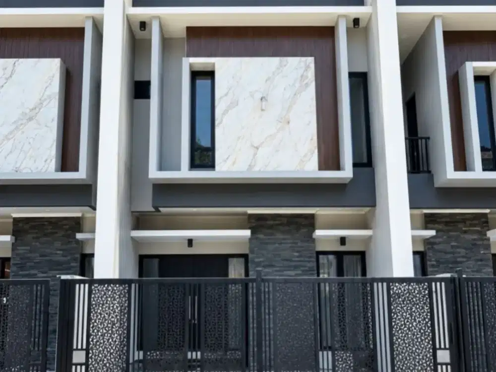 Rumah Manyar Rejo NEW MINIMALIS ROW 3.5 MOBIL carport 2 Tandon atas bawah
