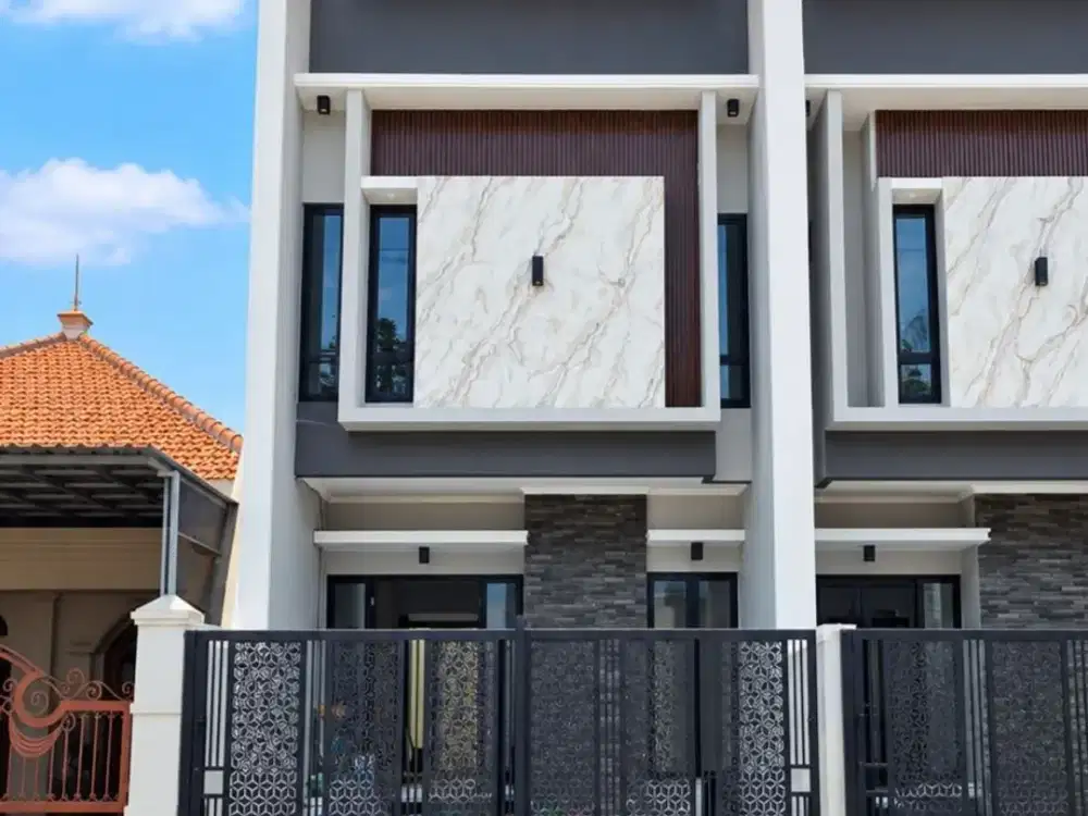 Rumah Manyar Rejo NEW MINIMALIS ROW 3.5 MOBIL carport 2