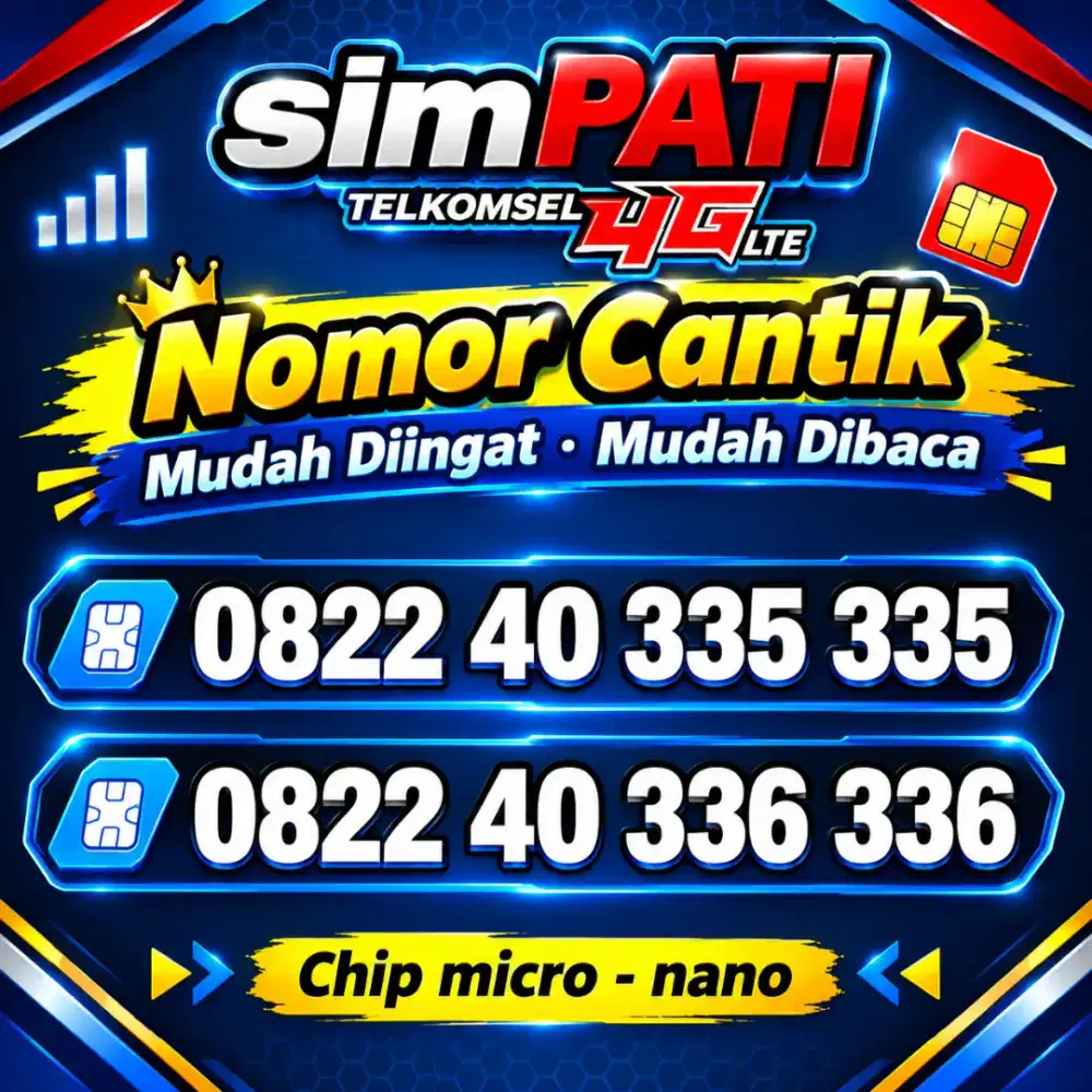 Nomor Cantik Simpati Prabayar Kartu Perdana Telkomsel