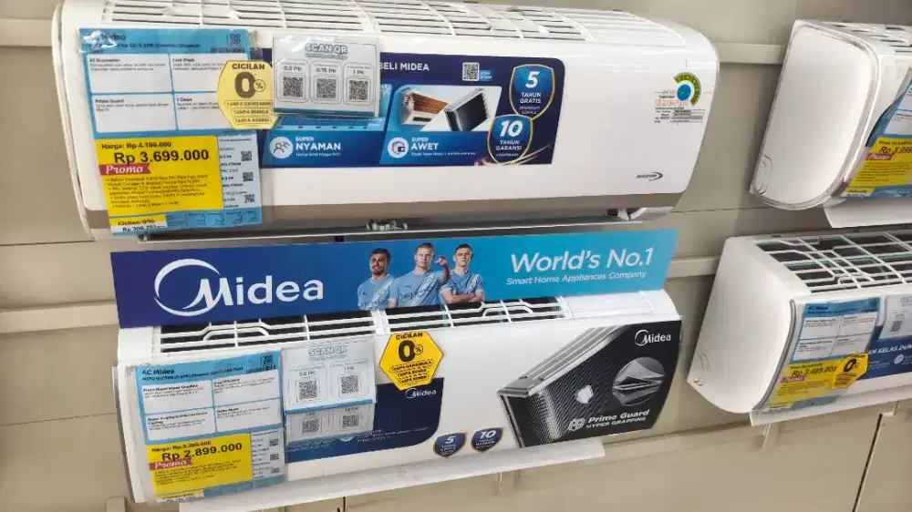 AC Midea 0,5Pk Bisa cicilan sudah free pemasangan