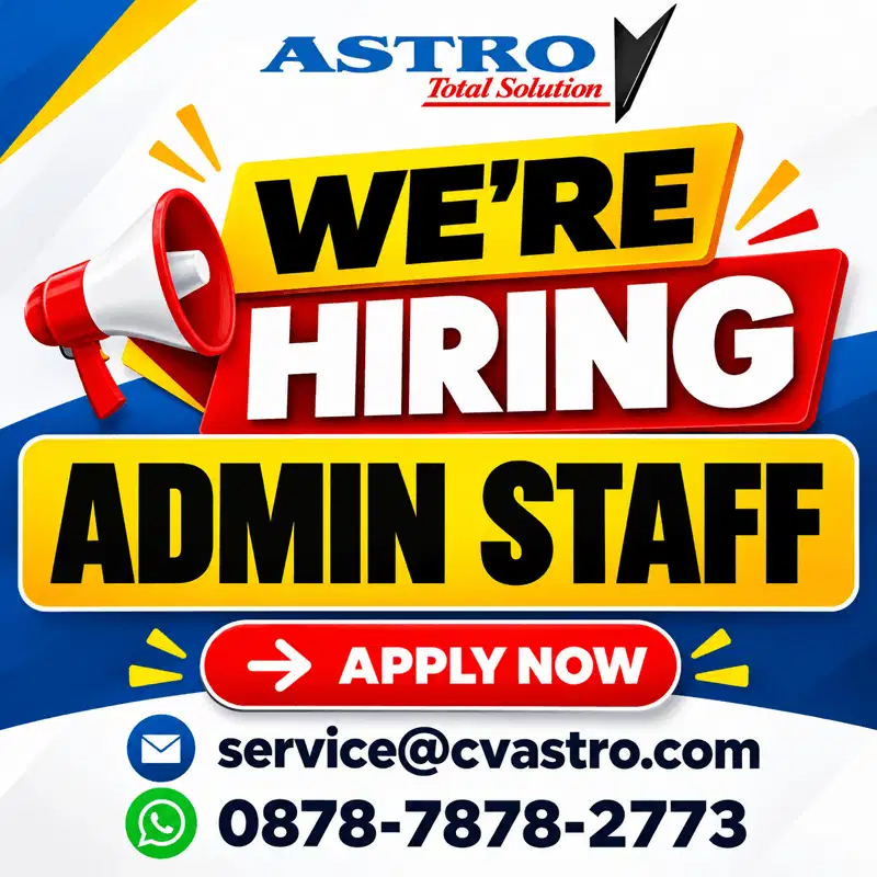 Dicari Staff Admin Segera!