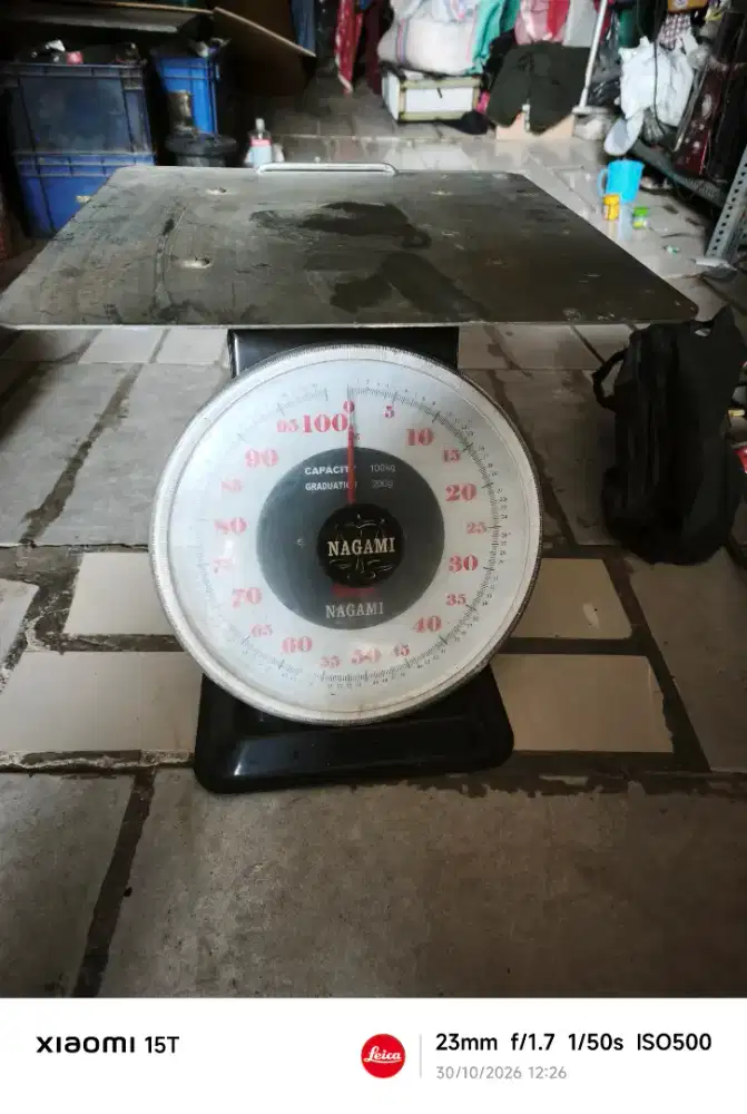 TIMBANGAN DUDUK JARUM MERK NAGAMI 100 KG BEKAS SEKEN