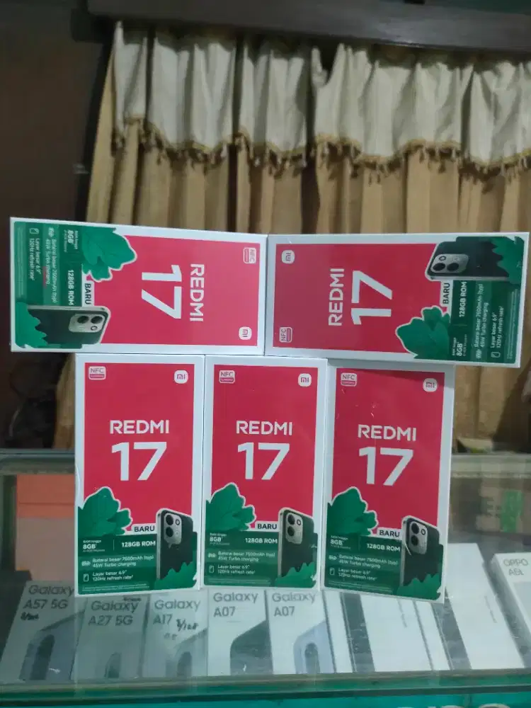 New Xiaomi Redmi 17-4/128 GB Garansi Resmi 1 Tahun