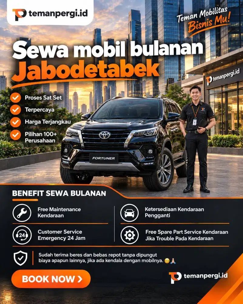 Sewa Mobil Bulanan? Solusinya Temanpergi.id