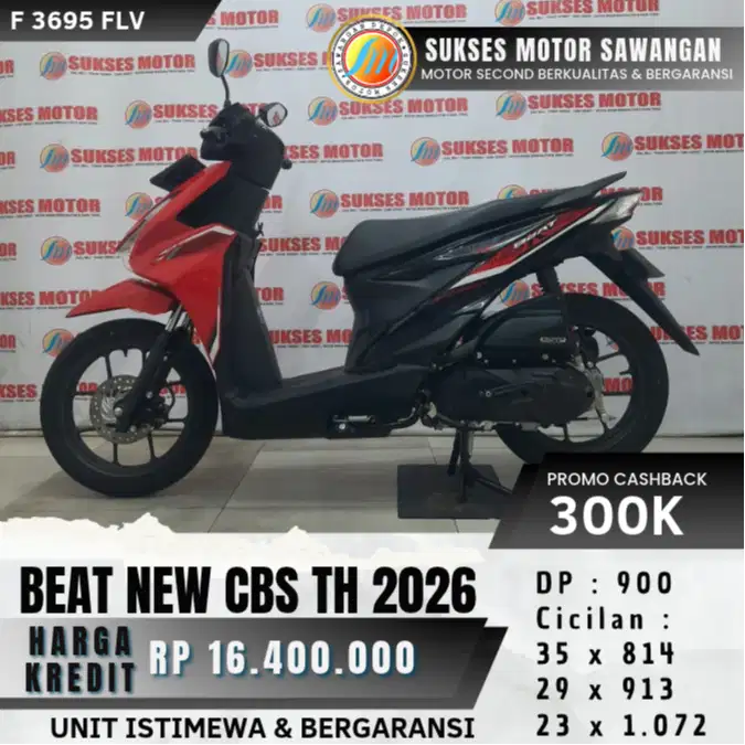 HONDA NEW BEAT FI CBS TH 2026 UNIT MULUS BISA CASH KREDIT BERGARANSI