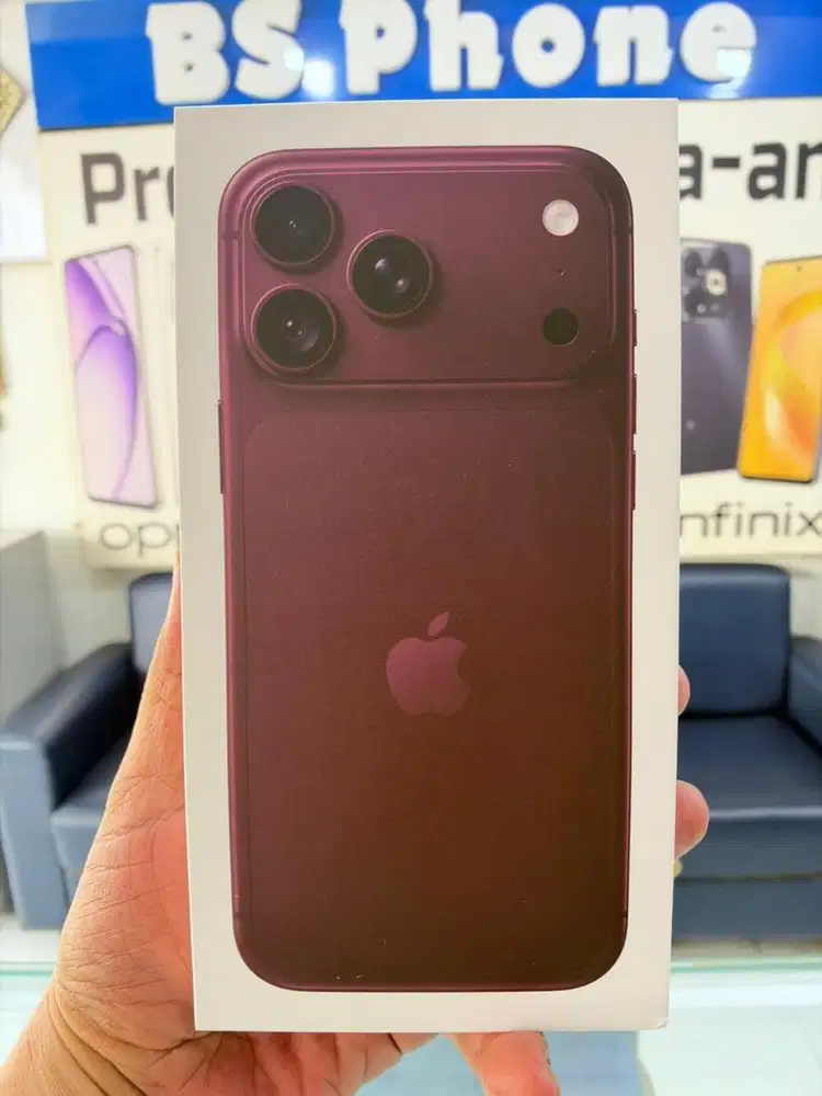 Baru…iPhone 18 Promax 256GB Burgundy Garansi Resmi iBox