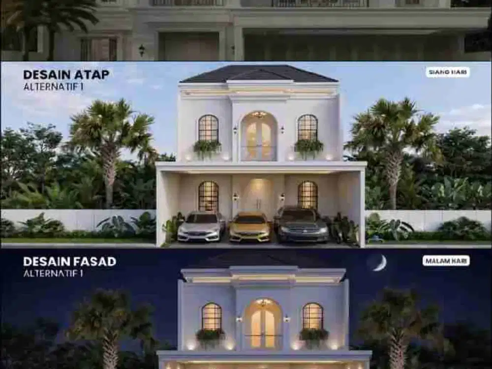 Rumah Baru 2 lantai, On Progress Bangun, dekat Grand Mercure Malang. Bonus AC, Water Heater dan Lainnya. Carport 3 Mobil