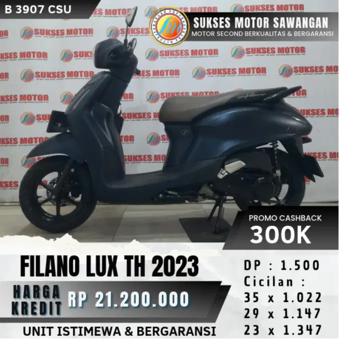 YAMAHA FILANO LUX TH 2023 UNIT MULUS BISA CASH KREDIT BERGARANSI