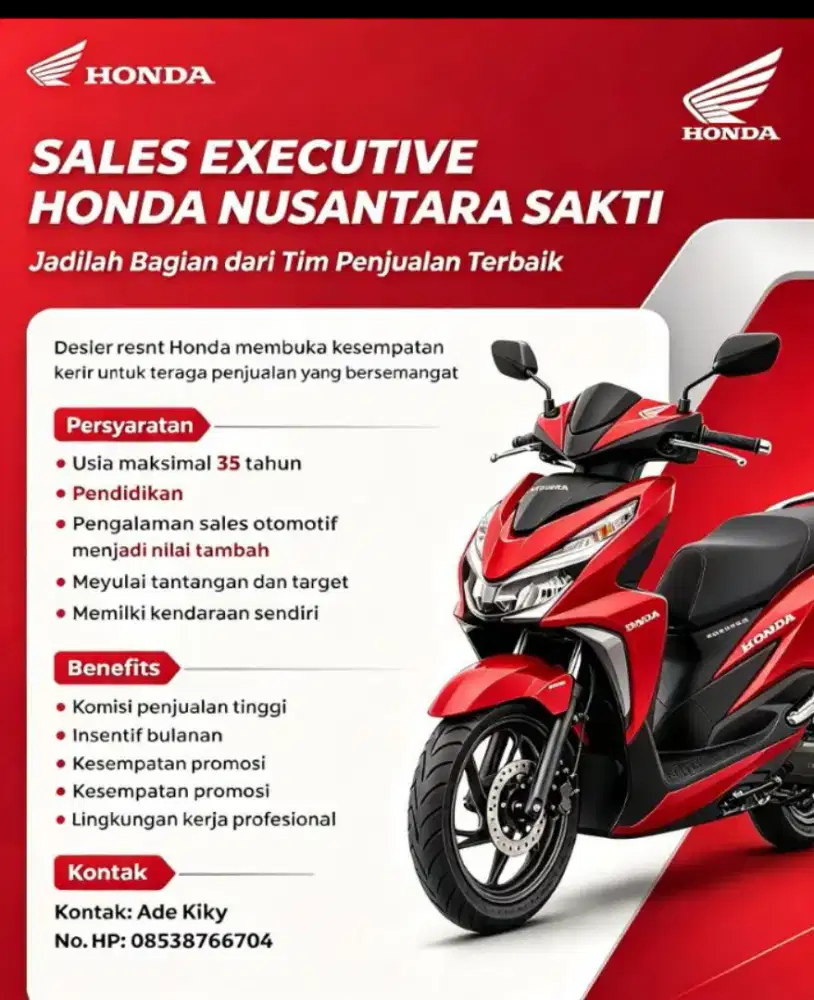 Sales lapangan motor Honda