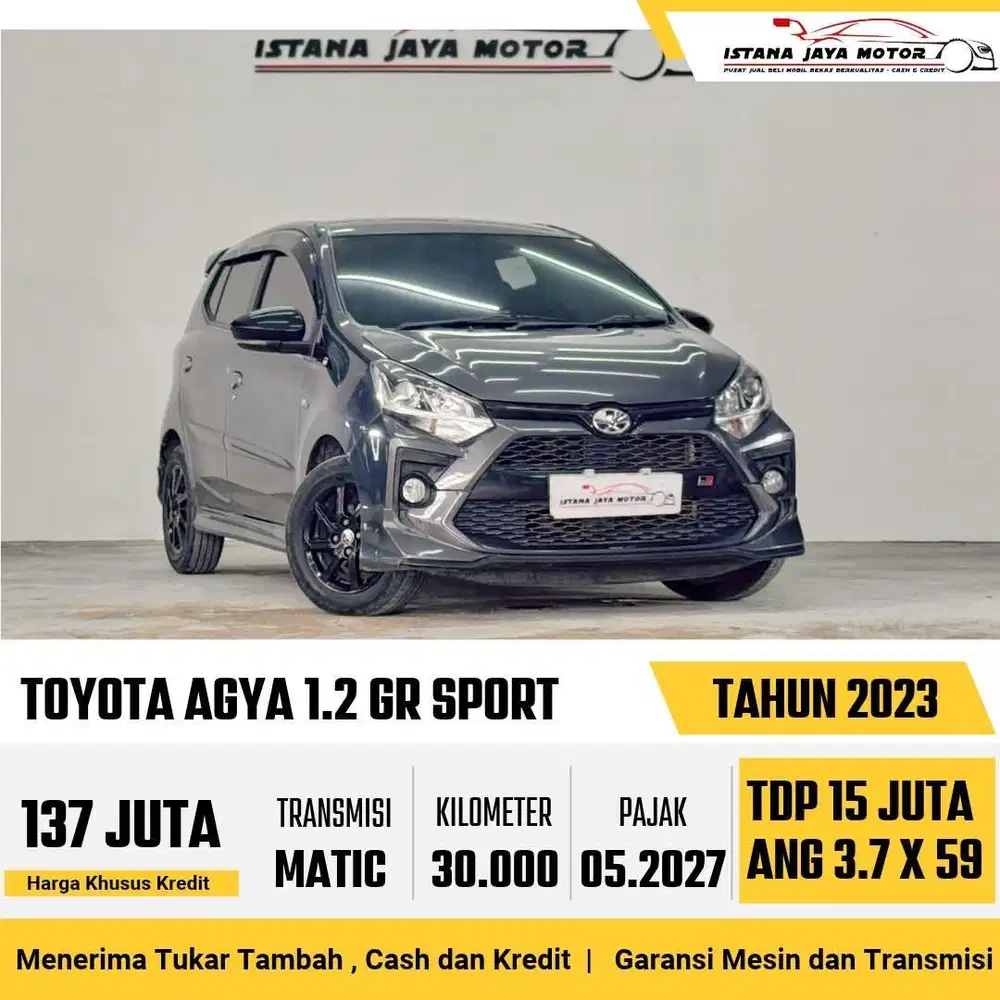 [KM 30RB] Toyota Agya GR Sport 1.2 Automatic 2023