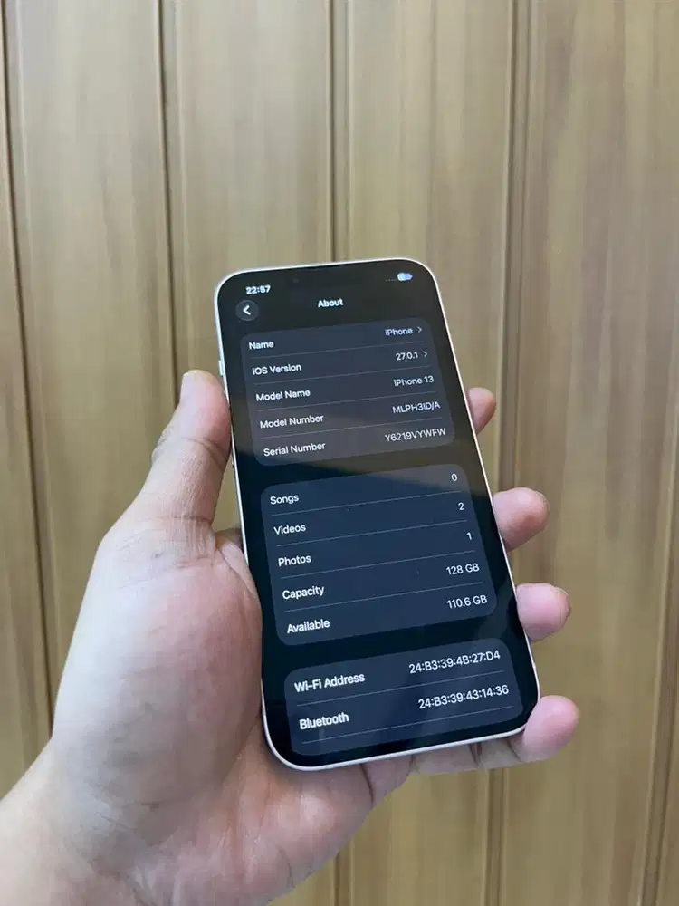 IPHONE 13 128gb second pink resmi