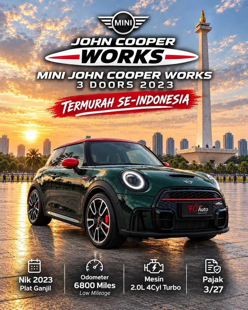 [TERMURAH] Mini cooper JCW 3doors 2023 Very Mint Condition