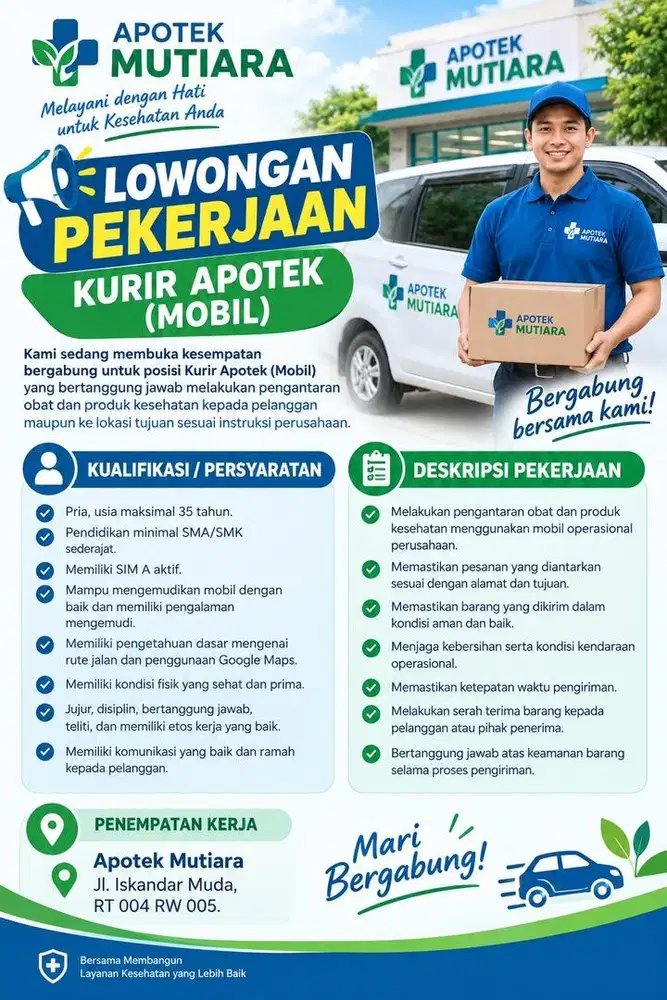 Loker Pengirim Obat