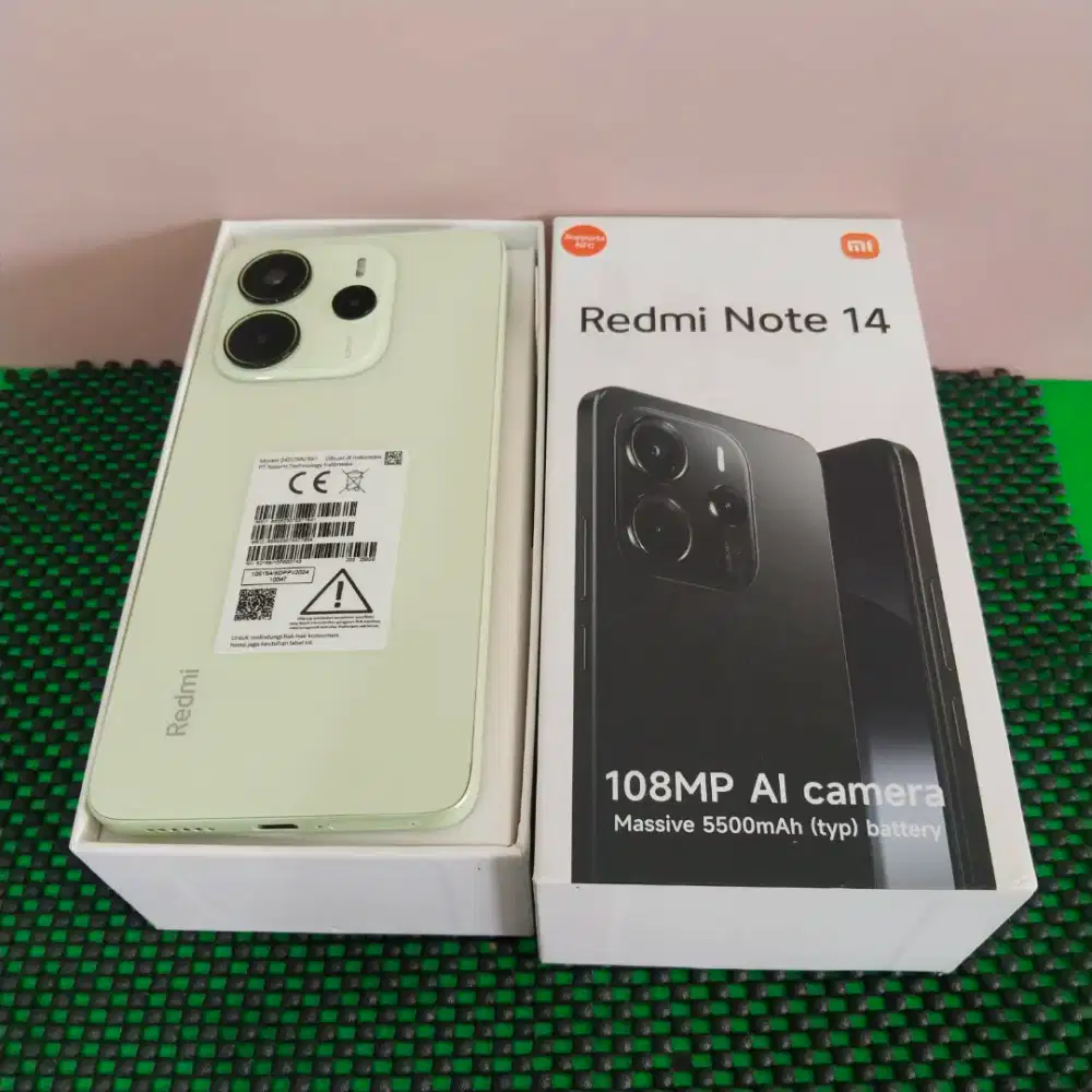 Xiaomi Redmi Note 14 4G 8/256 SEKEN Mulus Komplit