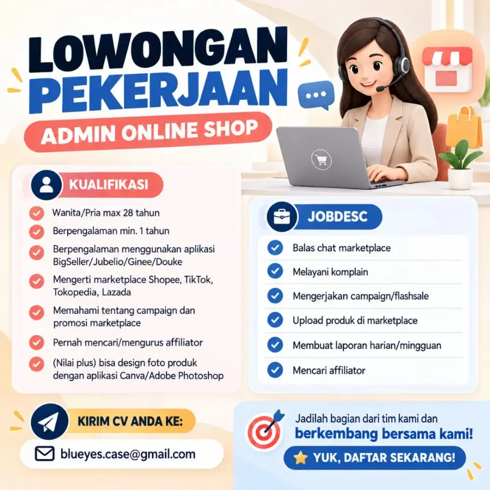 Lowongan Kerja Loker Online Shop