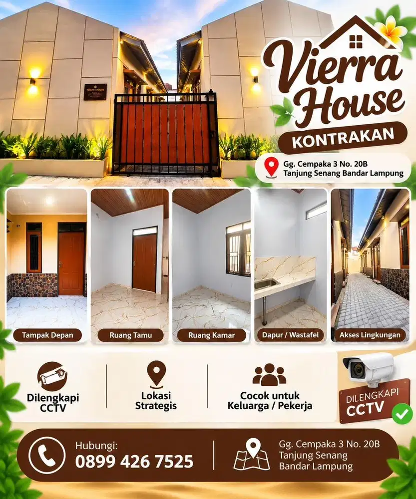 Kontrakan Tanjung Senang Bandarlampung