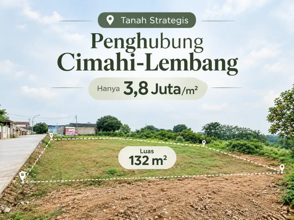 Dijual Tanah SHM Siap Bangun - Dekat Alam Wisata Cimahi