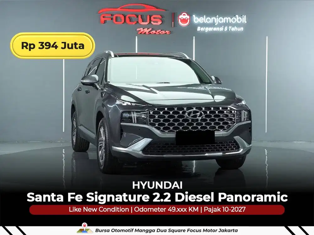 [ GARANSI 5THN ] Hyundai Santa Fe Signature 2,2 Diesel 2023/2024/2025
