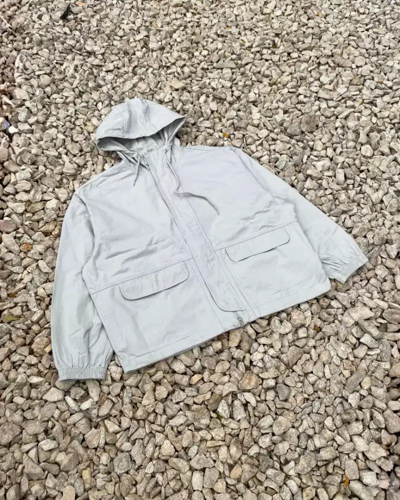Codegraphy Cotton Hood Zip Jacket - size XL boxy (Jaket Second Brand)