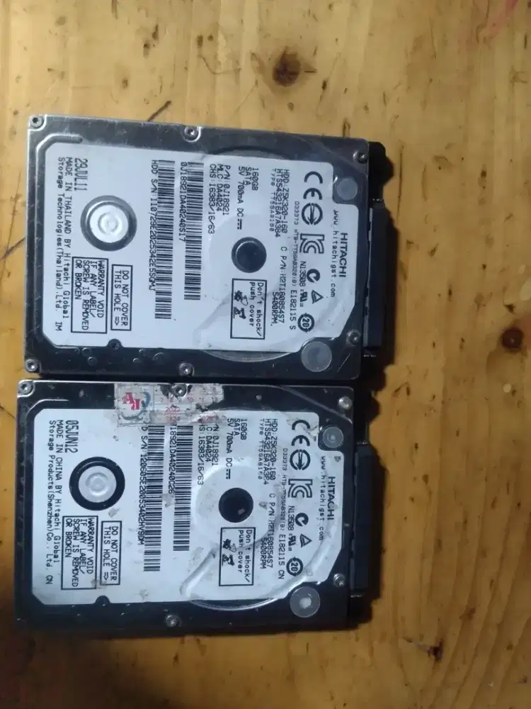 HDD 500GB 320GB 160GB BEKAS PAKAI PRIBADI