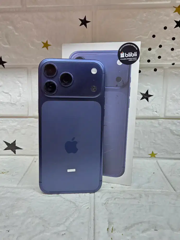 Iphone 17 pro max 256gb blue second resmi