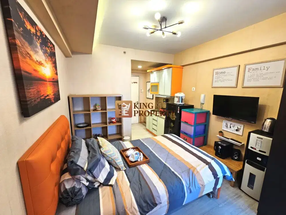 Siap Huni! Studio 21M² Full Furnished Tower Depan, View City Apartemen Green Bay Pluit Greenbay