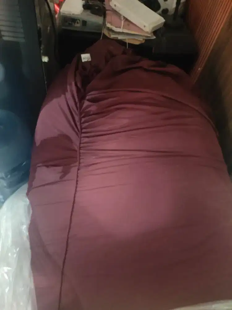Bean Bag Triangle Large Explore Maroon Preloved - Siap Pakai Murah