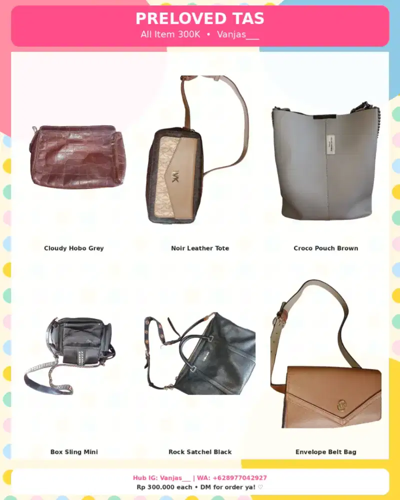 Preloved Tas wanita