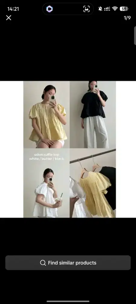 Atasan wanita tag sudah di lepas
