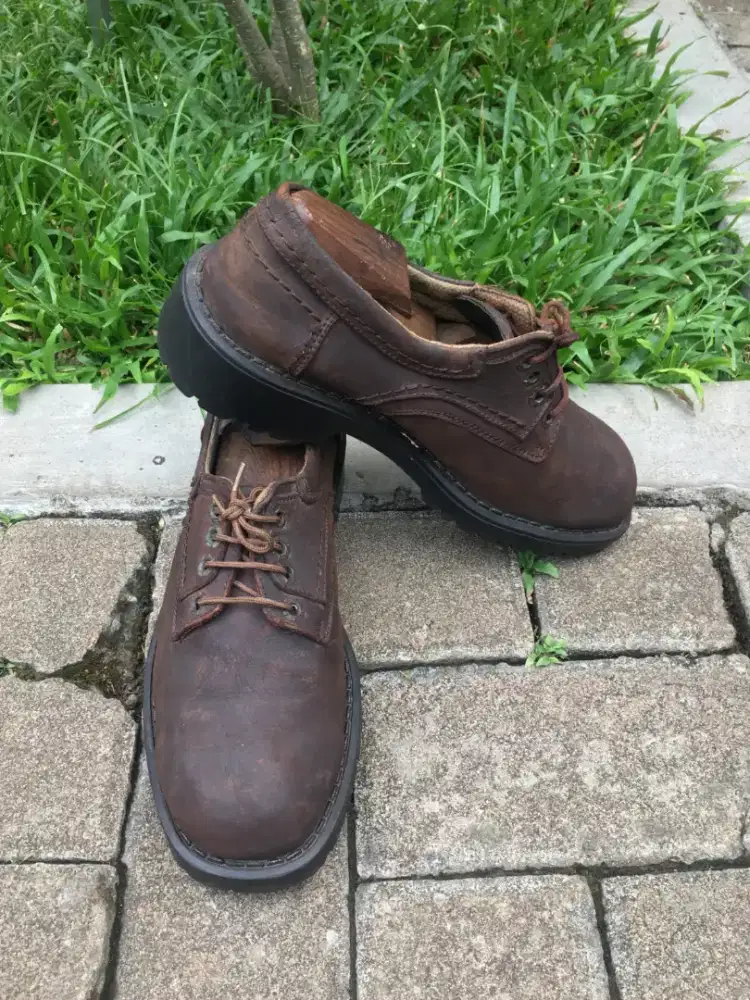 Sepatu Borsa Wildbull Low Cut Leather Coklat Size 41
