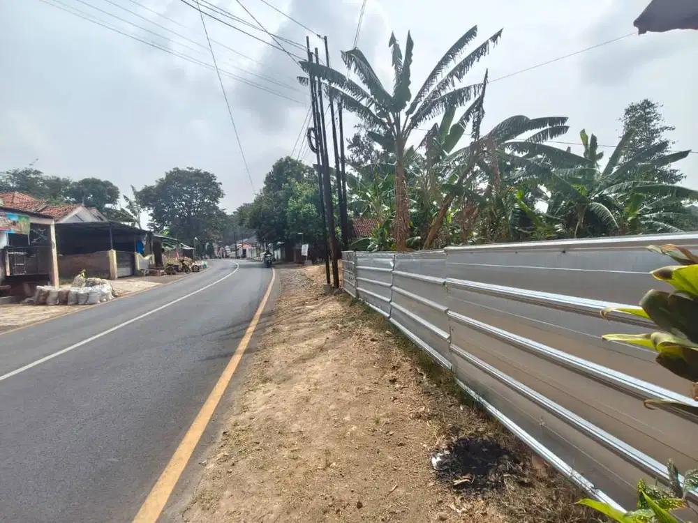 Tanah 400m2 Pinggir Jalan Depan KUA Mandirancan Dekat RSUD Sidawangi